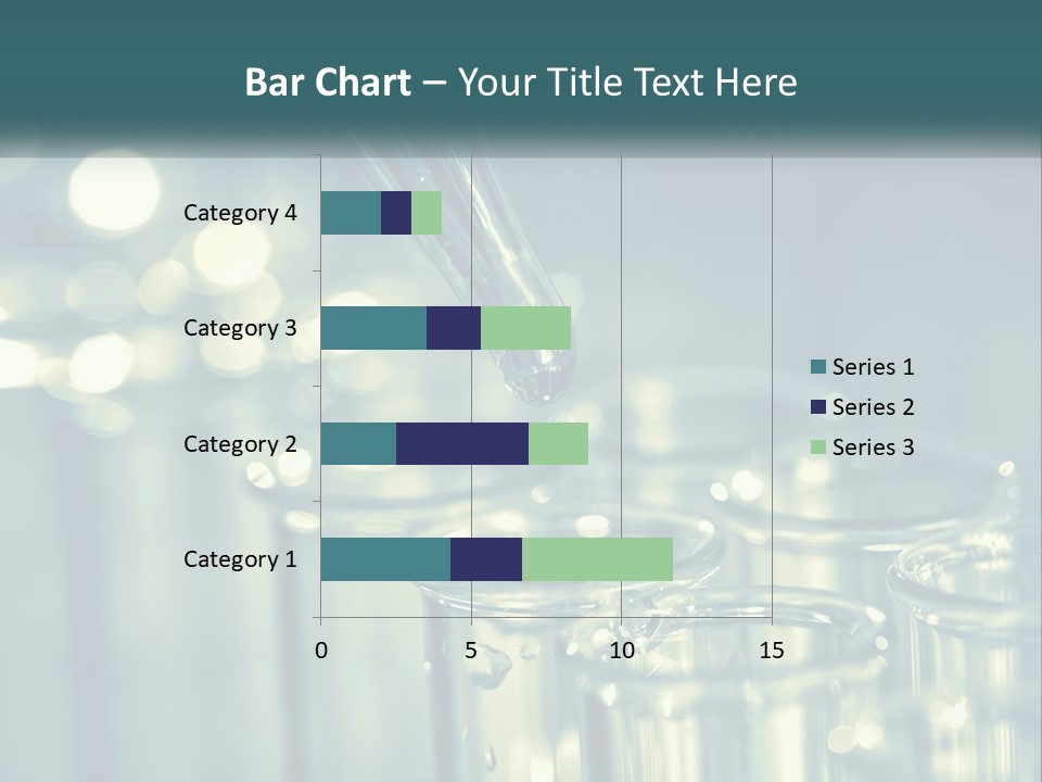 A Group Of Test Tubes Filled With Liquid PowerPoint Template