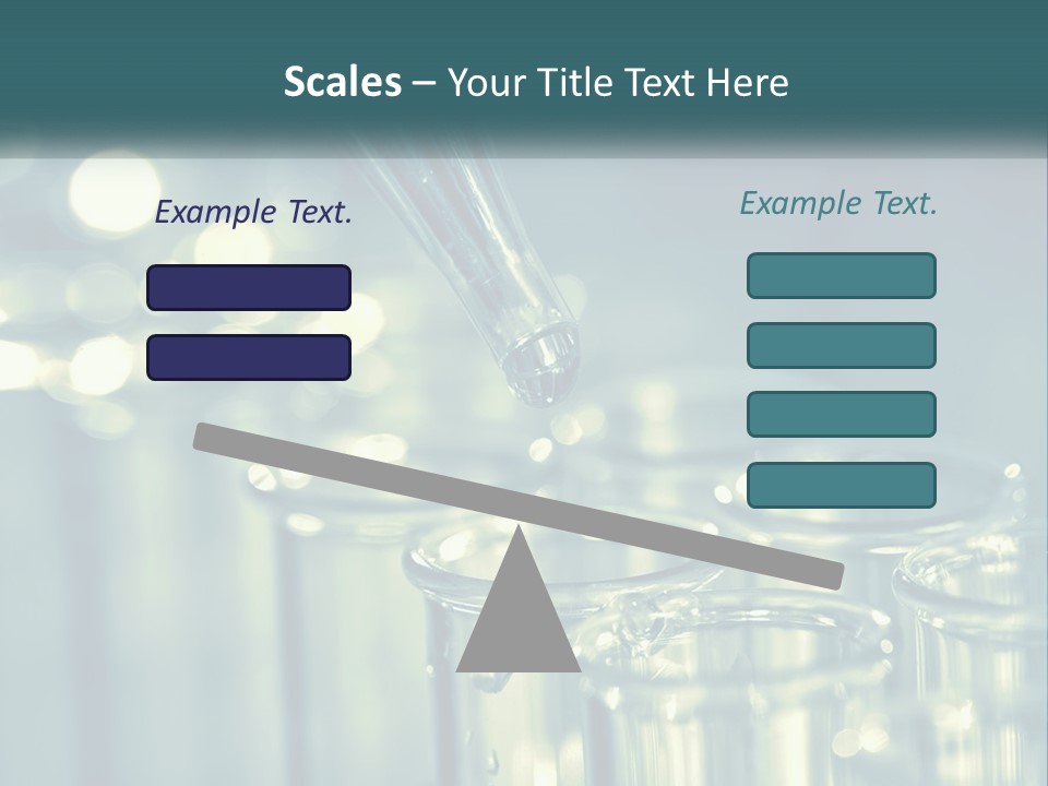 A Group Of Test Tubes Filled With Liquid PowerPoint Template