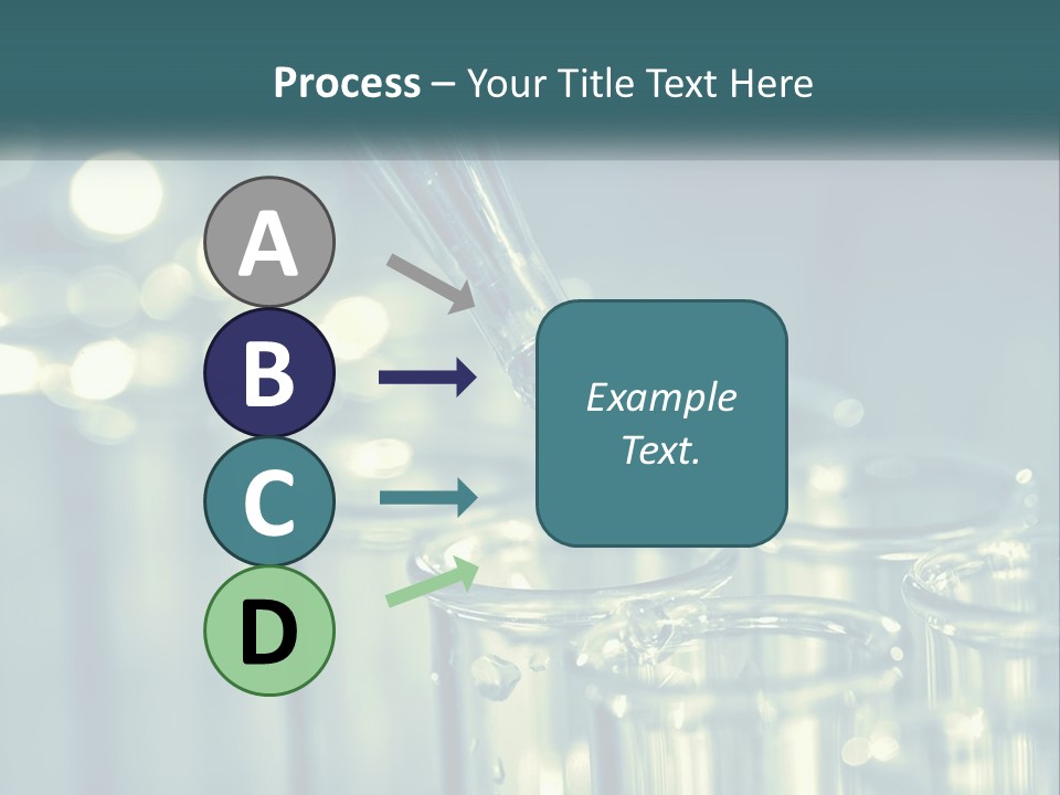 A Group Of Test Tubes Filled With Liquid PowerPoint Template