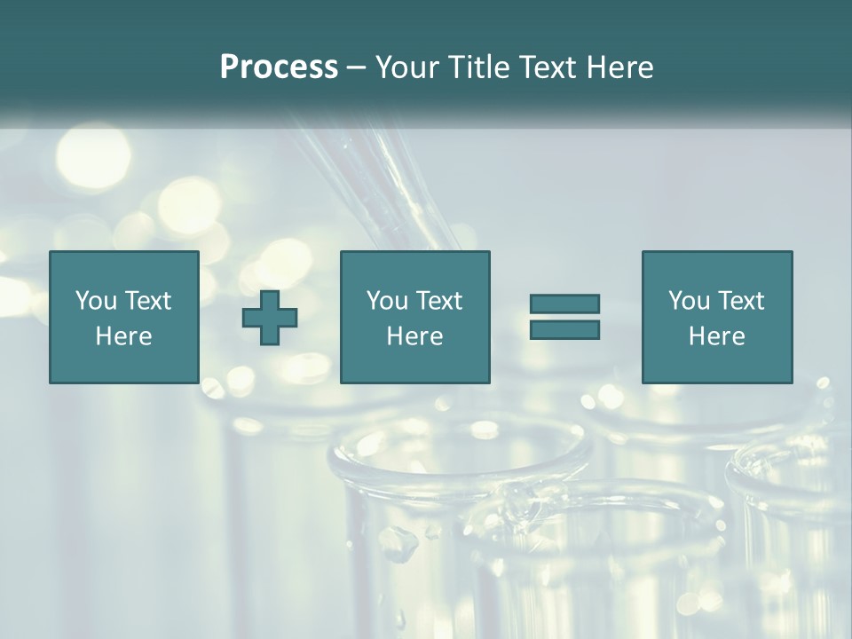 A Group Of Test Tubes Filled With Liquid PowerPoint Template