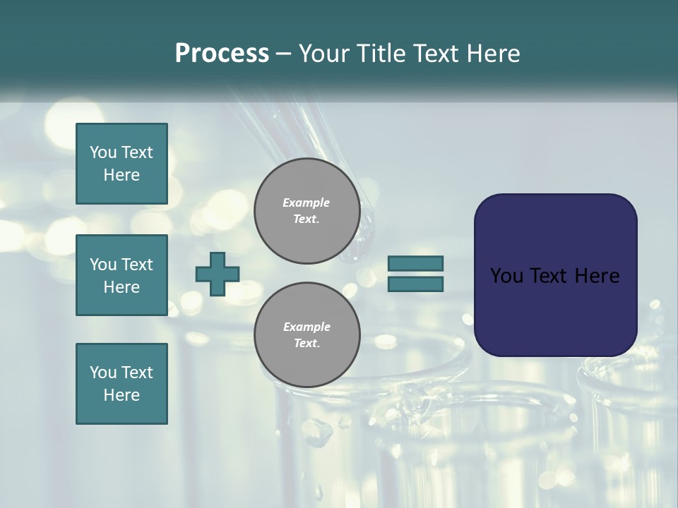 A Group Of Test Tubes Filled With Liquid PowerPoint Template