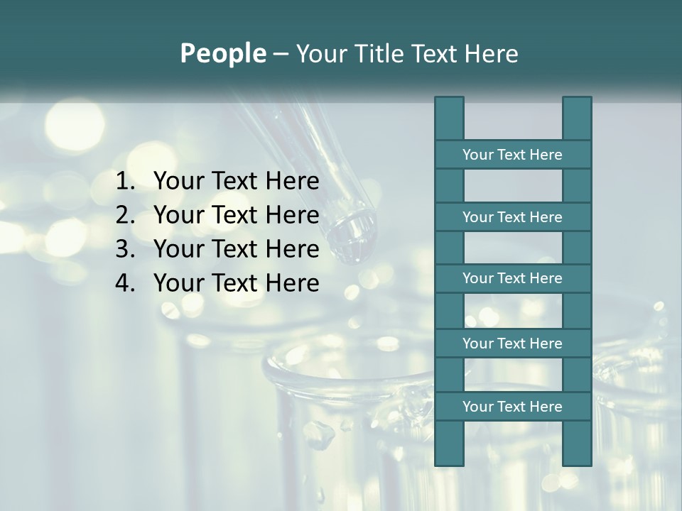 A Group Of Test Tubes Filled With Liquid PowerPoint Template