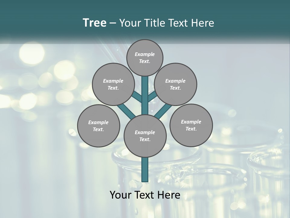 A Group Of Test Tubes Filled With Liquid PowerPoint Template
