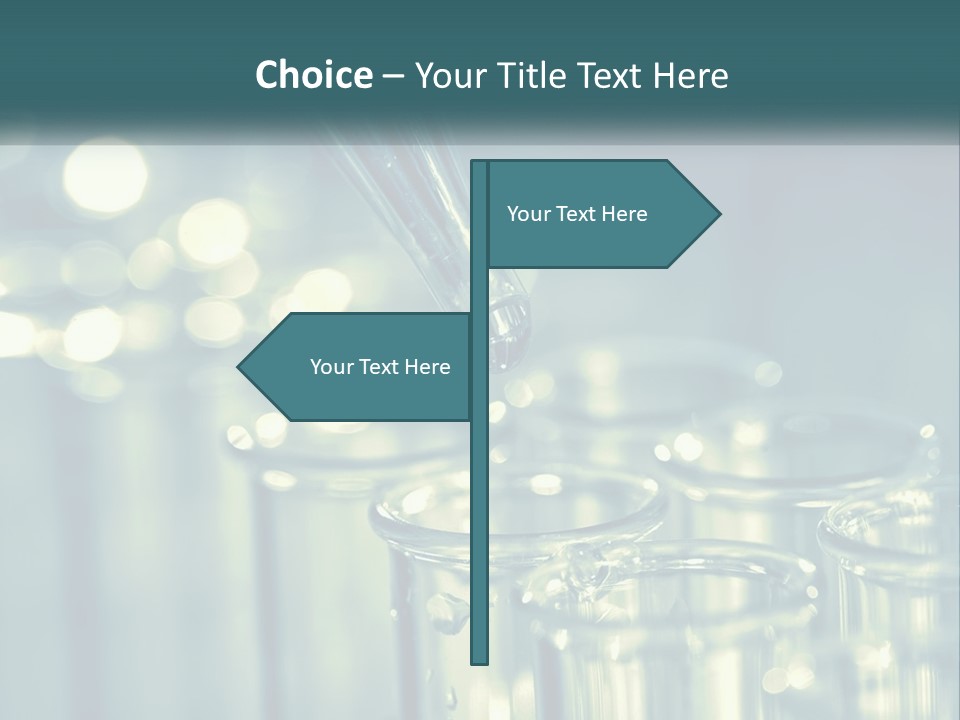 A Group Of Test Tubes Filled With Liquid PowerPoint Template