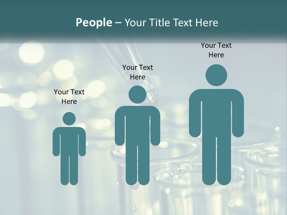 A Group Of Test Tubes Filled With Liquid PowerPoint Template
