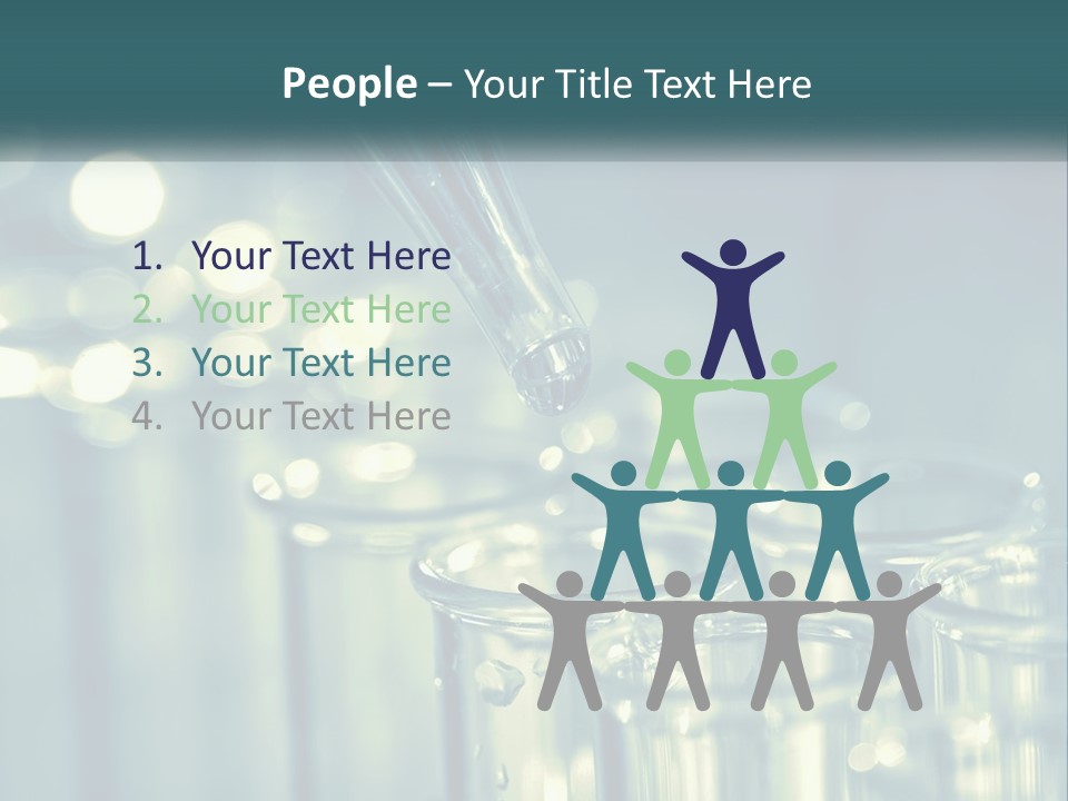 A Group Of Test Tubes Filled With Liquid PowerPoint Template