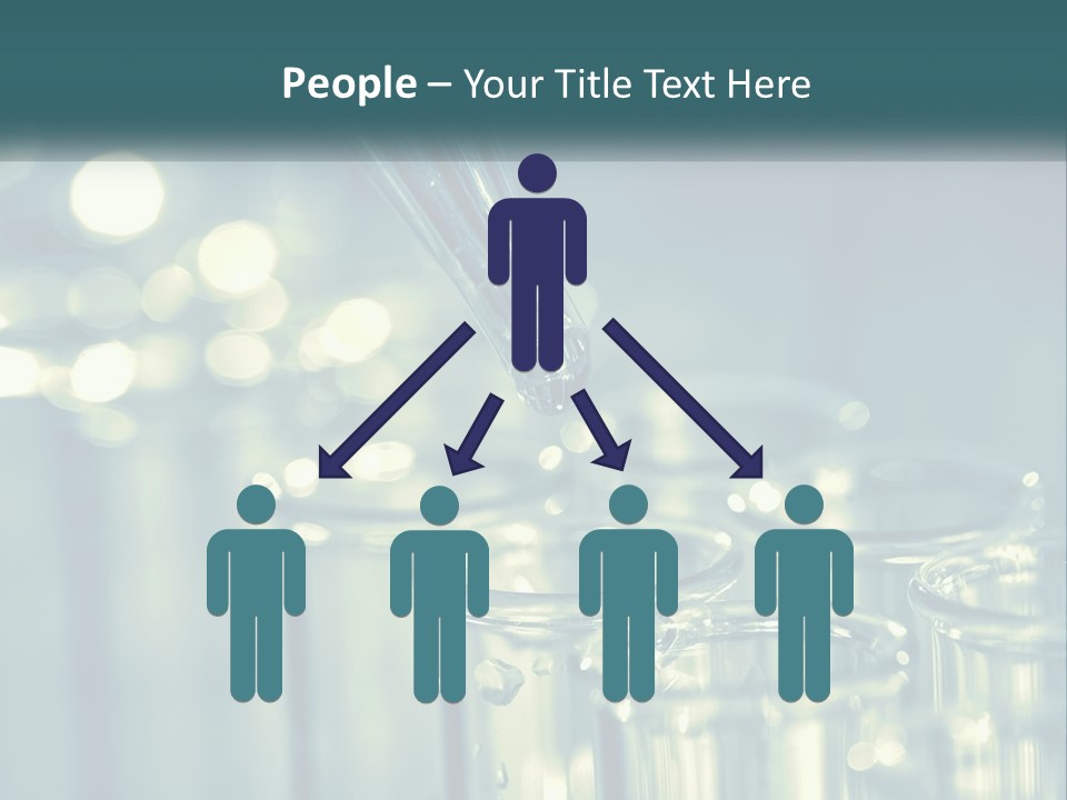 A Group Of Test Tubes Filled With Liquid PowerPoint Template