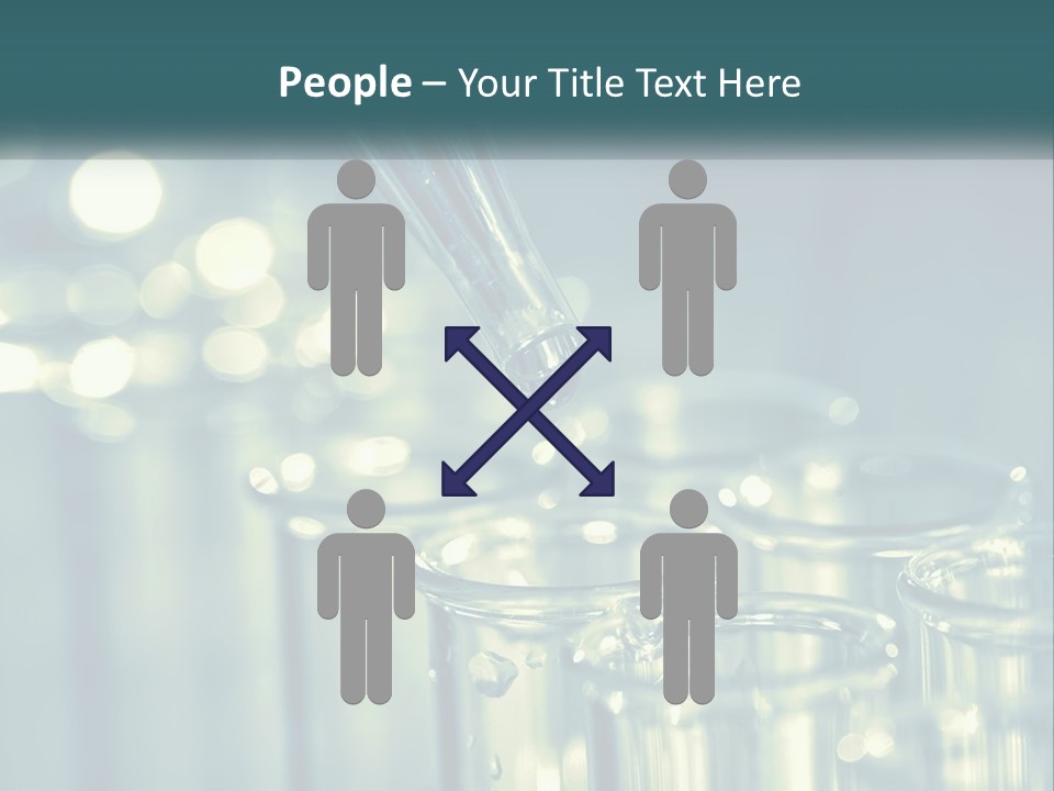 A Group Of Test Tubes Filled With Liquid PowerPoint Template