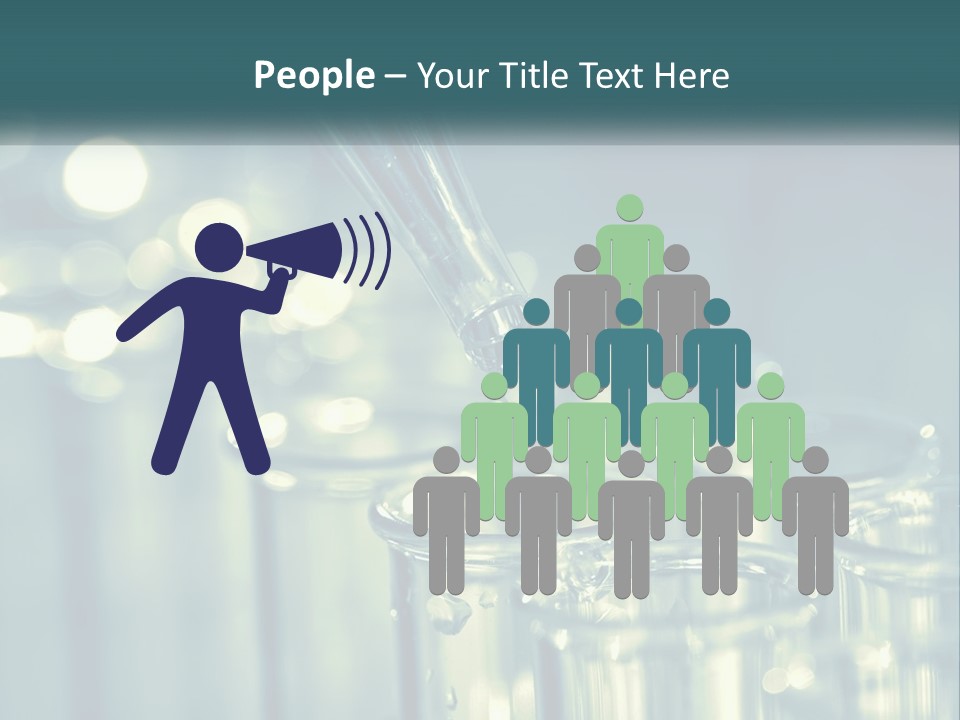 A Group Of Test Tubes Filled With Liquid PowerPoint Template