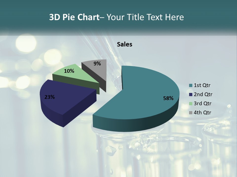 A Group Of Test Tubes Filled With Liquid PowerPoint Template