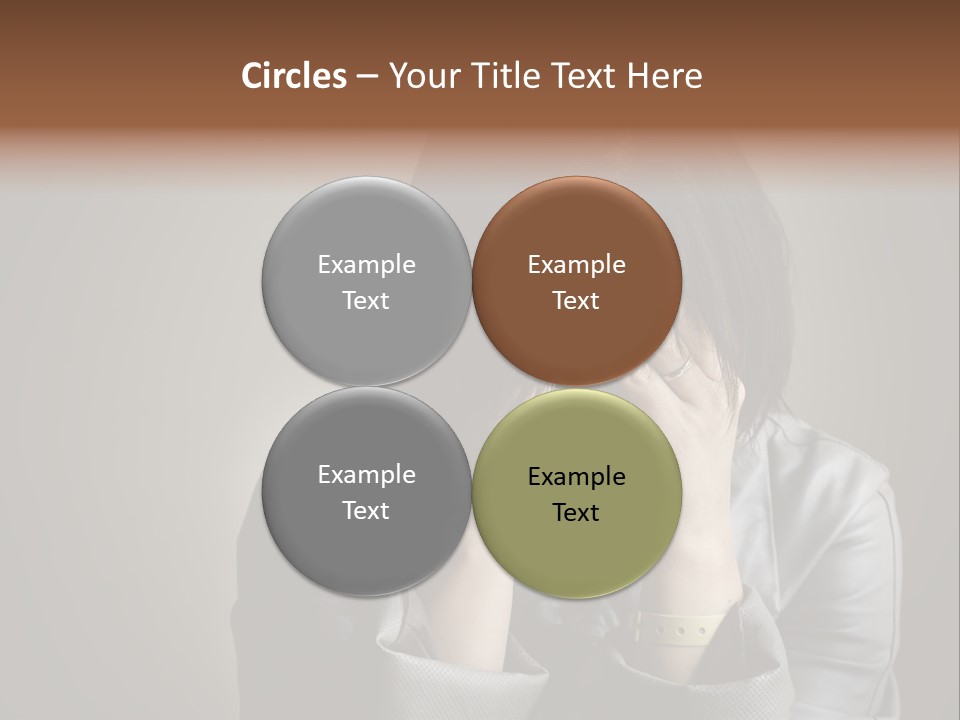 A Woman Covering Her Face With Her Hands PowerPoint Template