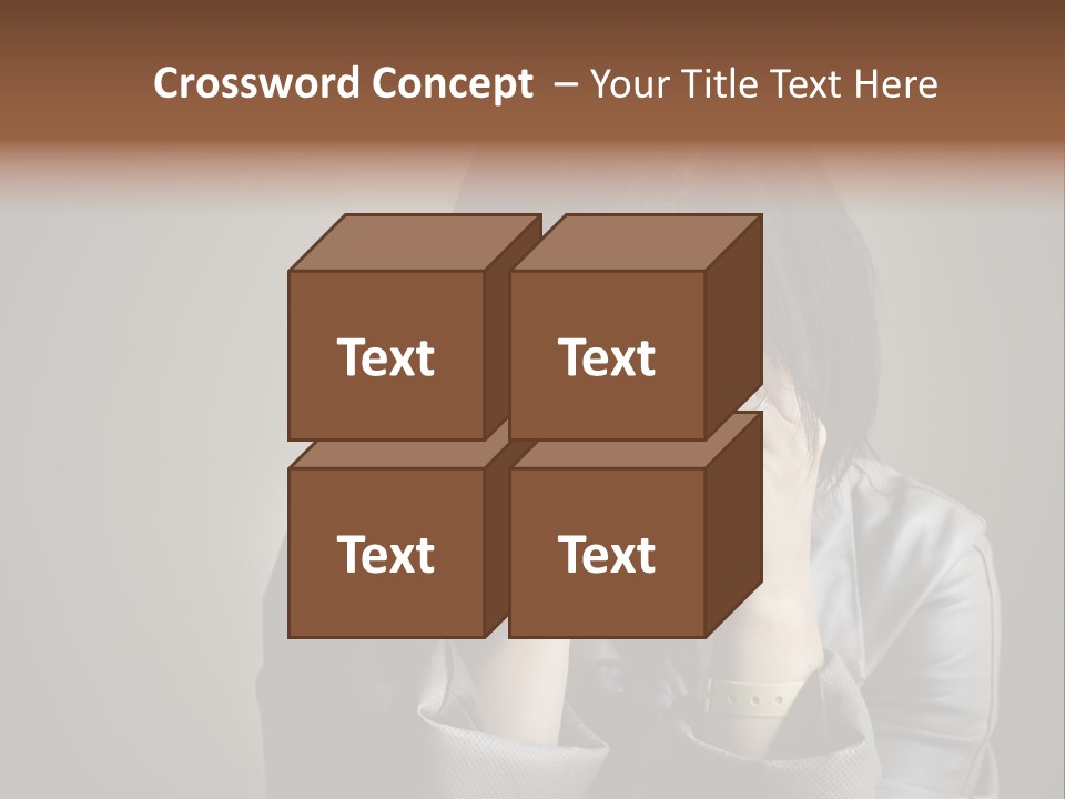 A Woman Covering Her Face With Her Hands PowerPoint Template