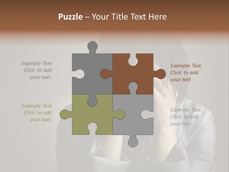 A Woman Covering Her Face With Her Hands PowerPoint Template