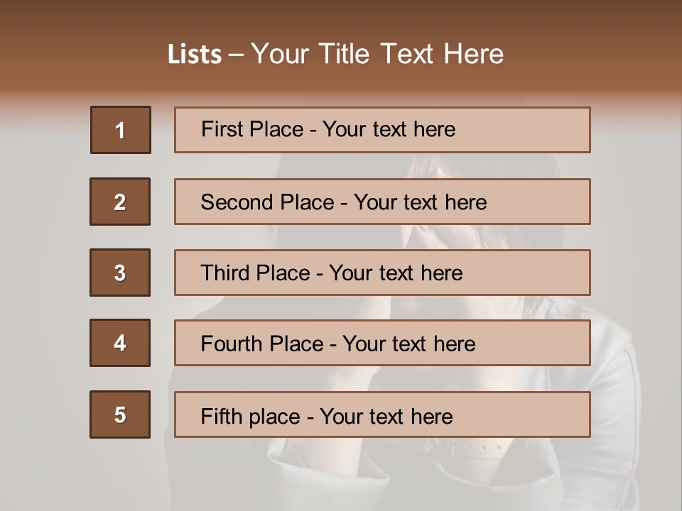A Woman Covering Her Face With Her Hands PowerPoint Template