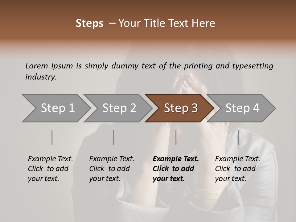 A Woman Covering Her Face With Her Hands PowerPoint Template