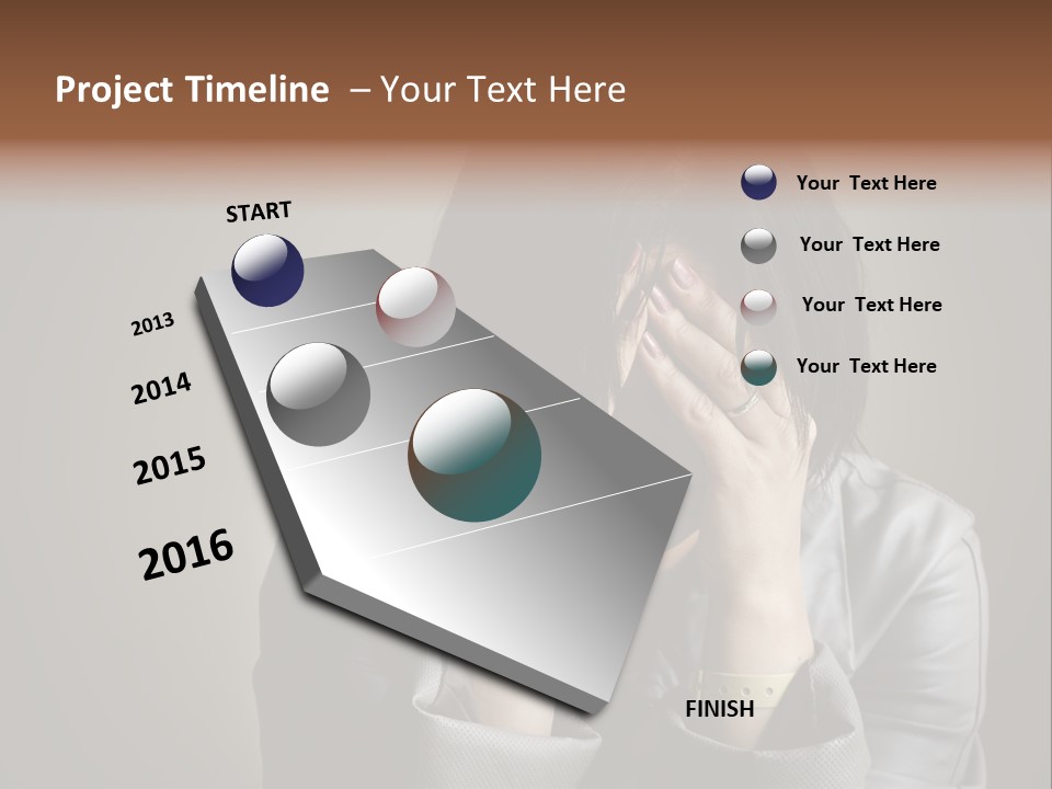 A Woman Covering Her Face With Her Hands PowerPoint Template