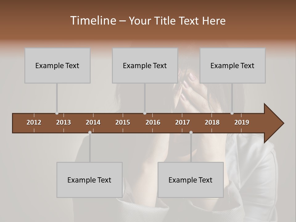 A Woman Covering Her Face With Her Hands PowerPoint Template