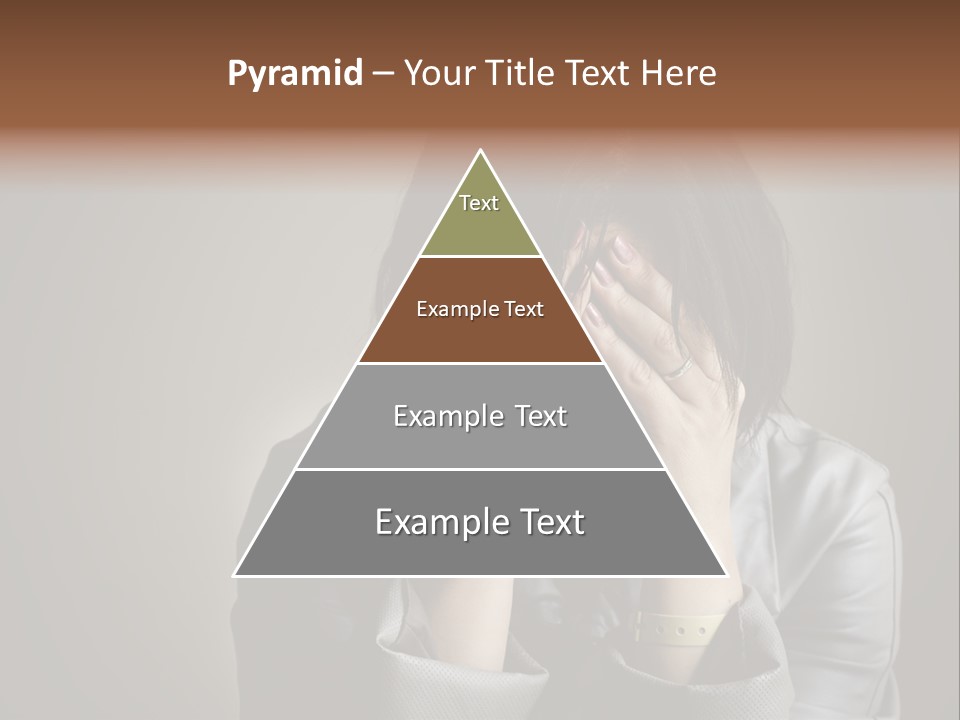 A Woman Covering Her Face With Her Hands PowerPoint Template