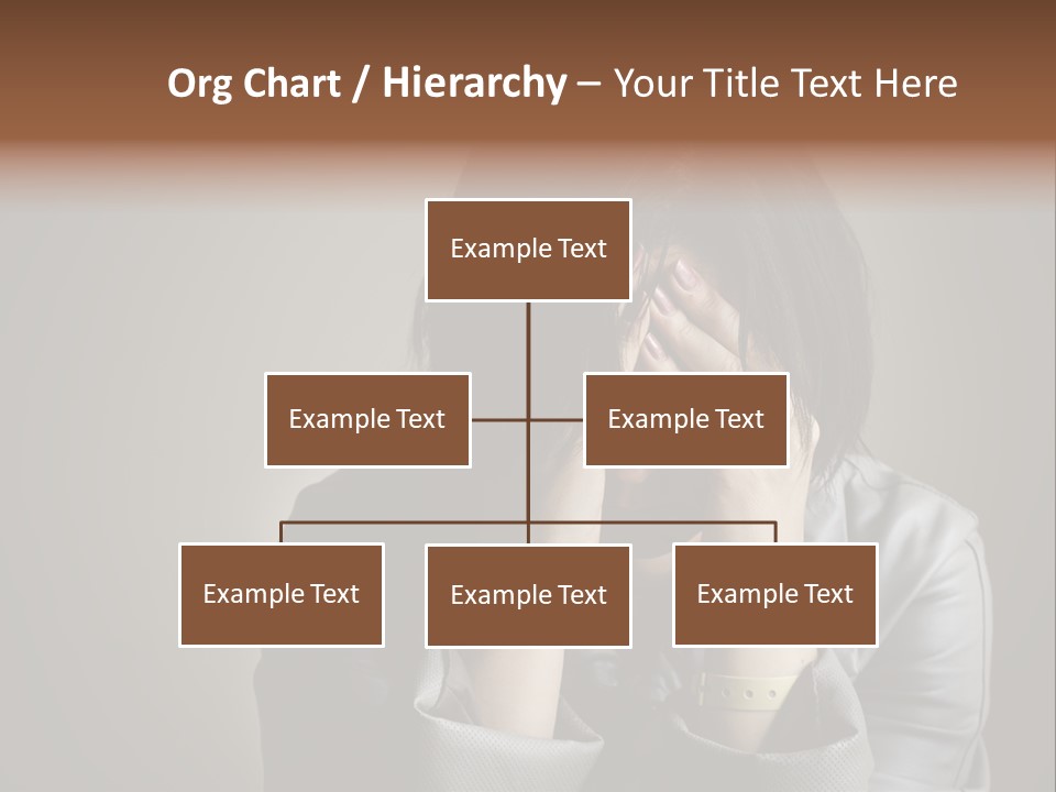 A Woman Covering Her Face With Her Hands PowerPoint Template