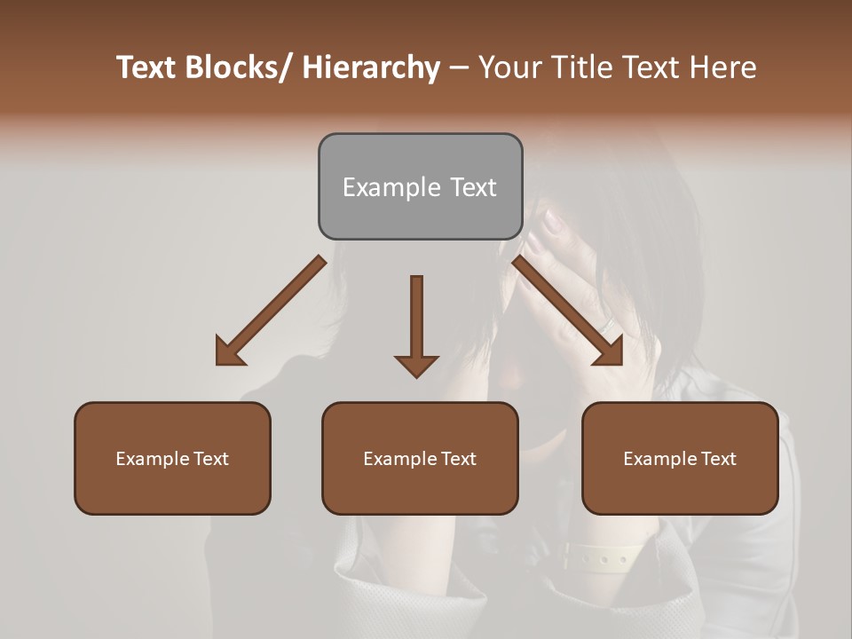 A Woman Covering Her Face With Her Hands PowerPoint Template