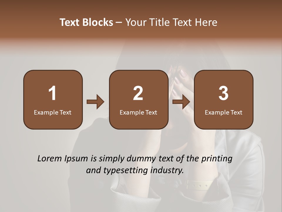 A Woman Covering Her Face With Her Hands PowerPoint Template