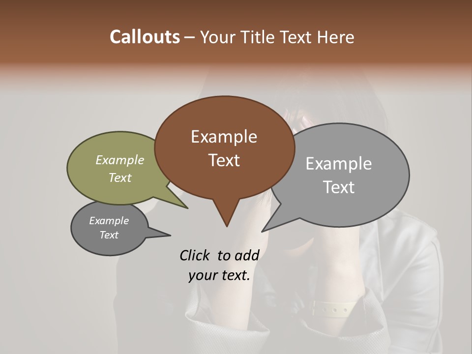 A Woman Covering Her Face With Her Hands PowerPoint Template