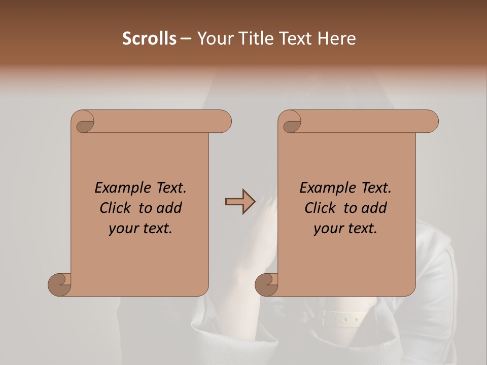A Woman Covering Her Face With Her Hands PowerPoint Template