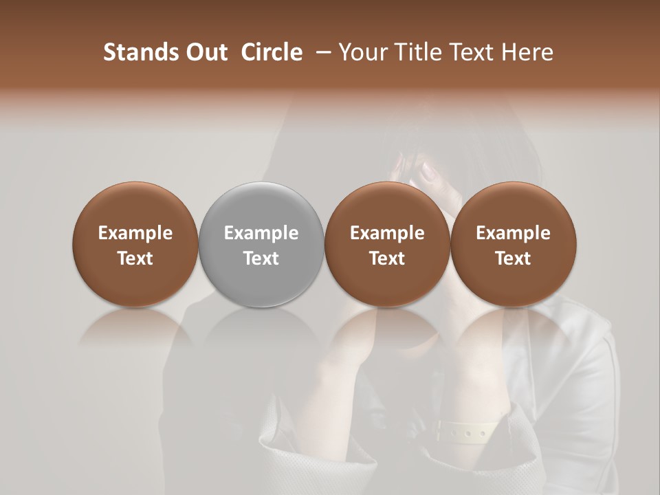 A Woman Covering Her Face With Her Hands PowerPoint Template