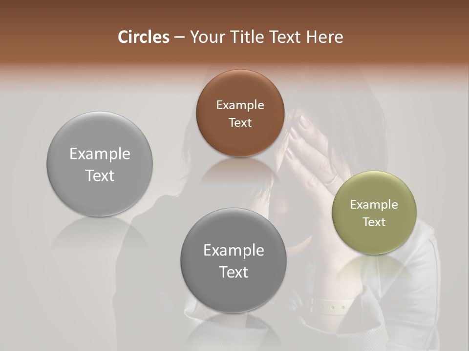 A Woman Covering Her Face With Her Hands PowerPoint Template