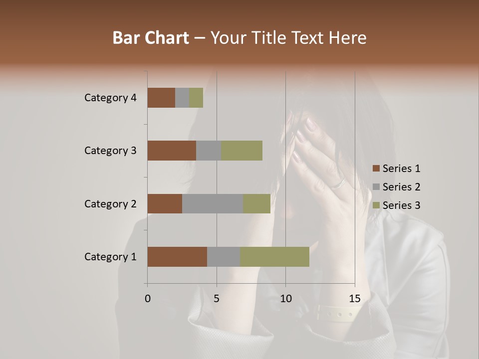 A Woman Covering Her Face With Her Hands PowerPoint Template