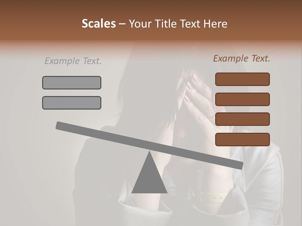 A Woman Covering Her Face With Her Hands PowerPoint Template