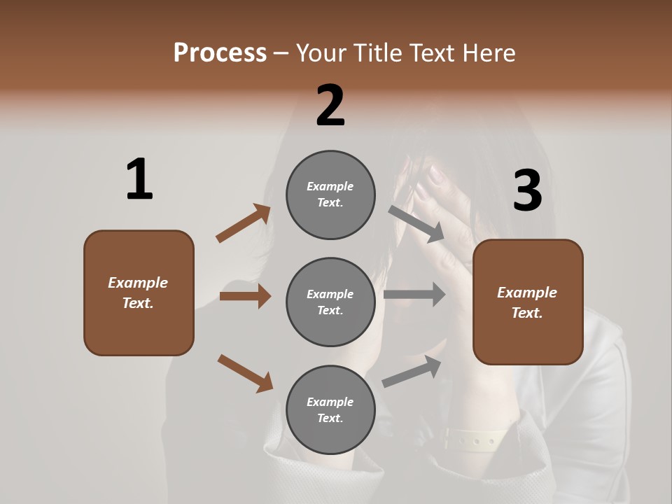 A Woman Covering Her Face With Her Hands PowerPoint Template