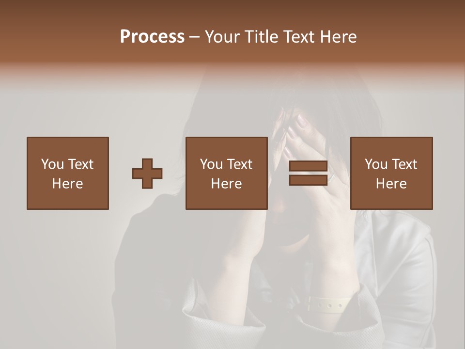 A Woman Covering Her Face With Her Hands PowerPoint Template