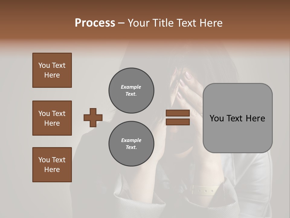 A Woman Covering Her Face With Her Hands PowerPoint Template