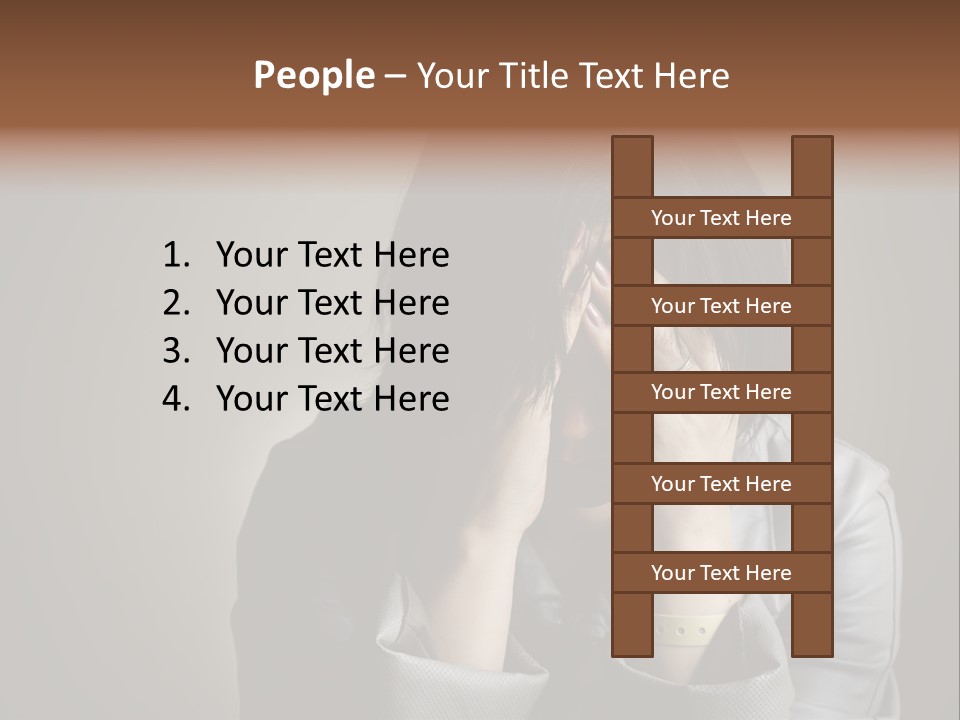 A Woman Covering Her Face With Her Hands PowerPoint Template