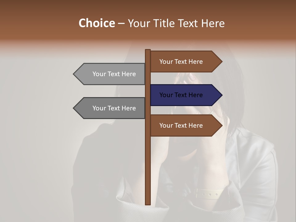 A Woman Covering Her Face With Her Hands PowerPoint Template