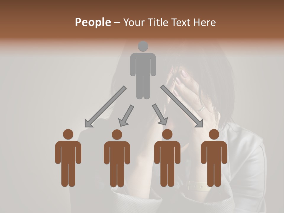 A Woman Covering Her Face With Her Hands PowerPoint Template