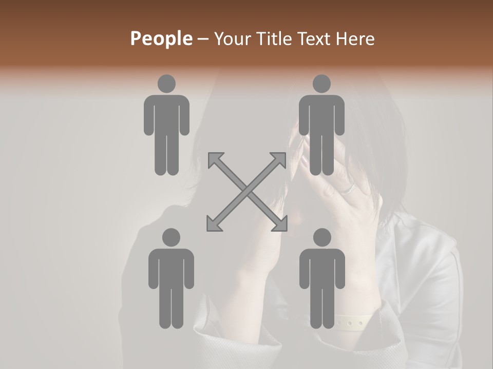 A Woman Covering Her Face With Her Hands PowerPoint Template