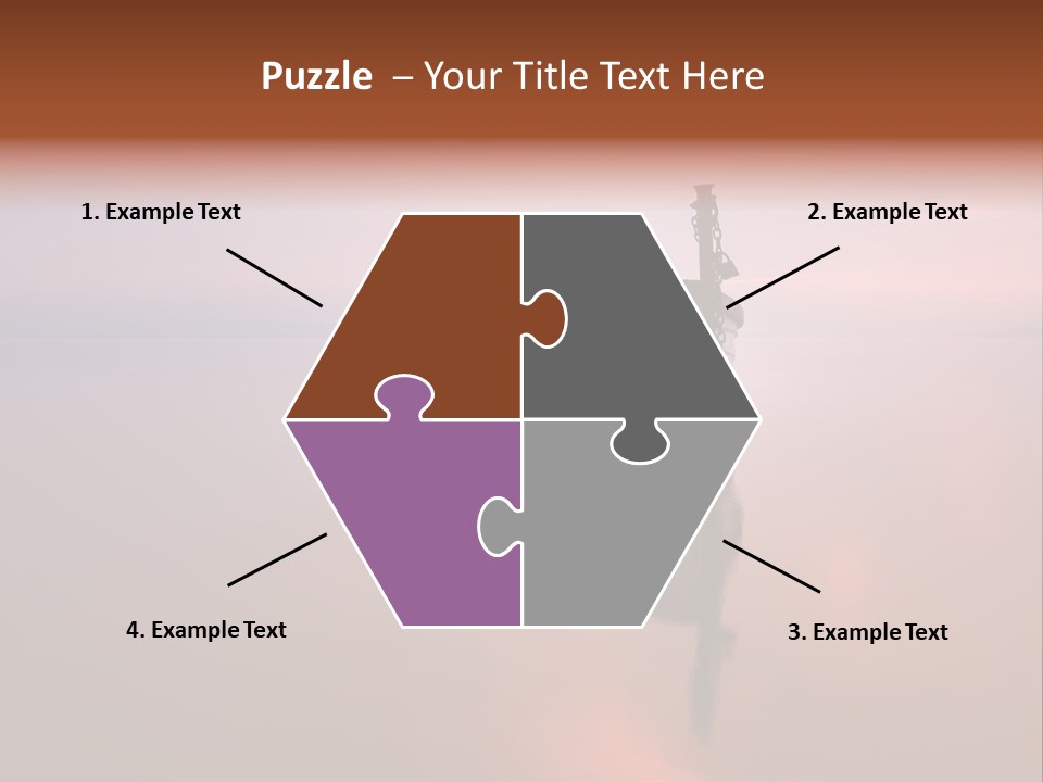 A Boat Is Sitting In The Water On A Calm Day PowerPoint Template