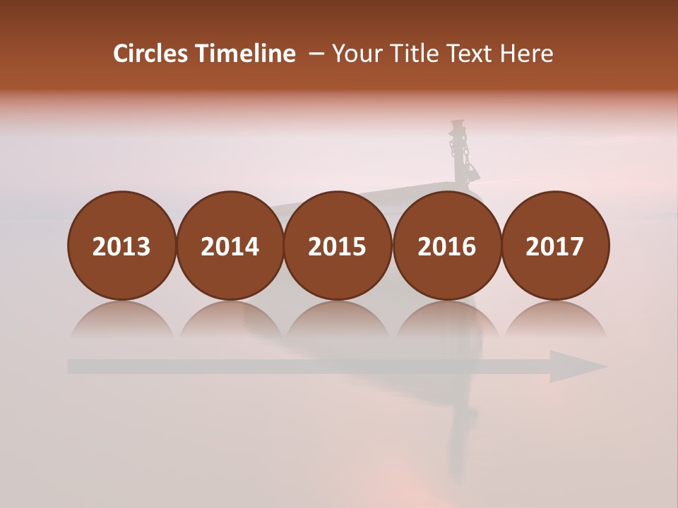 A Boat Is Sitting In The Water On A Calm Day PowerPoint Template