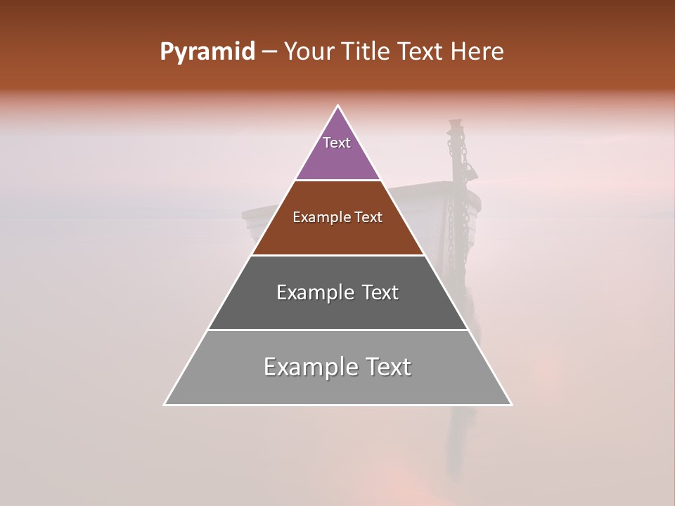 A Boat Is Sitting In The Water On A Calm Day PowerPoint Template