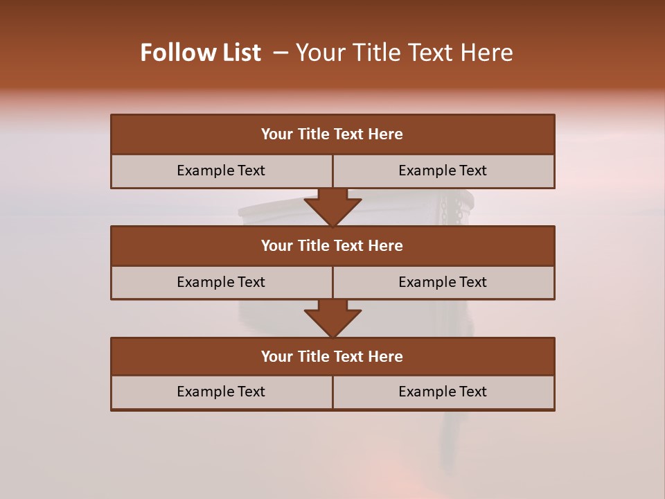 A Boat Is Sitting In The Water On A Calm Day PowerPoint Template