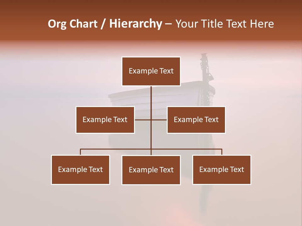 A Boat Is Sitting In The Water On A Calm Day PowerPoint Template