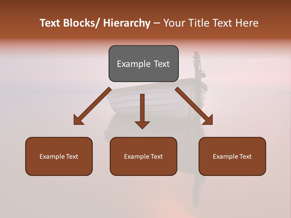 A Boat Is Sitting In The Water On A Calm Day PowerPoint Template