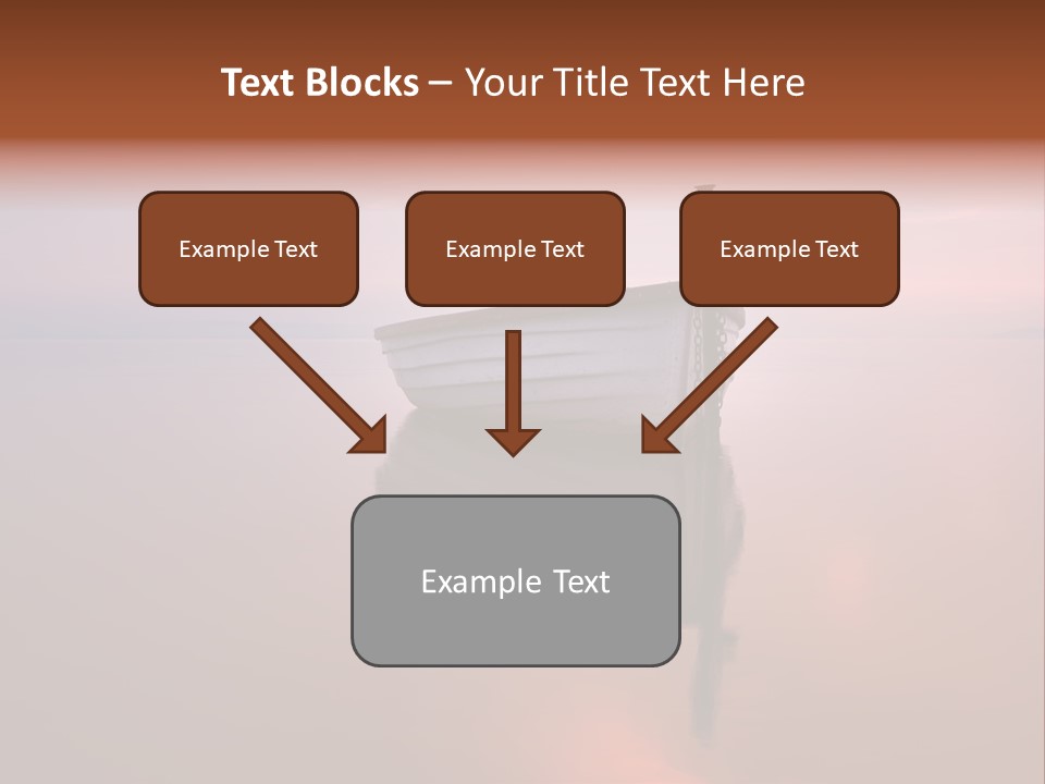A Boat Is Sitting In The Water On A Calm Day PowerPoint Template