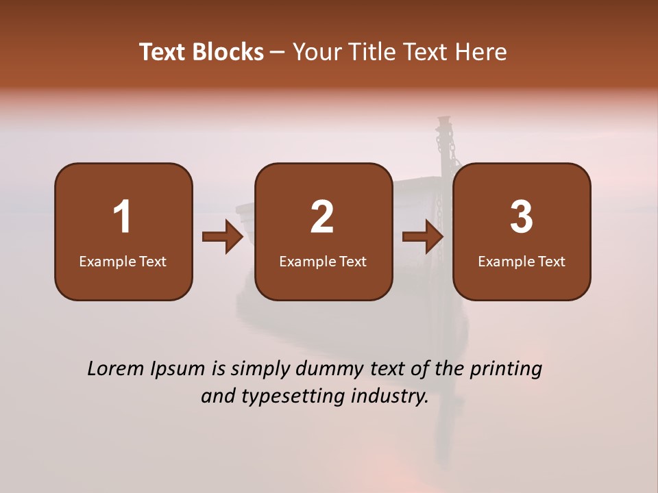 A Boat Is Sitting In The Water On A Calm Day PowerPoint Template