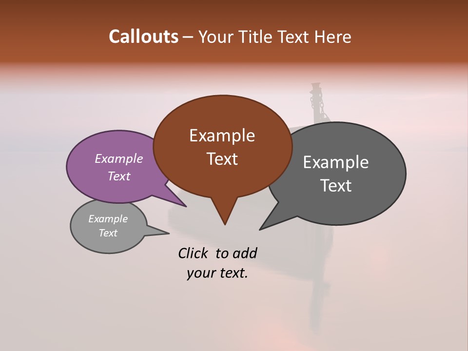 A Boat Is Sitting In The Water On A Calm Day PowerPoint Template