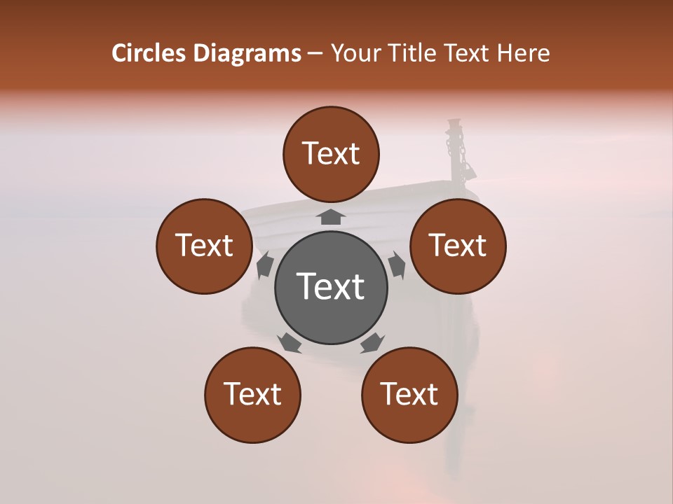 A Boat Is Sitting In The Water On A Calm Day PowerPoint Template