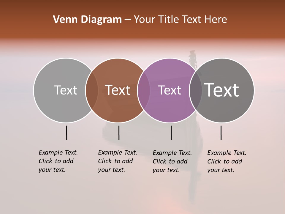 A Boat Is Sitting In The Water On A Calm Day PowerPoint Template