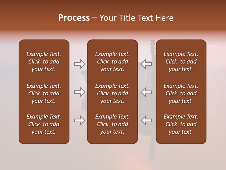 A Boat Is Sitting In The Water On A Calm Day PowerPoint Template